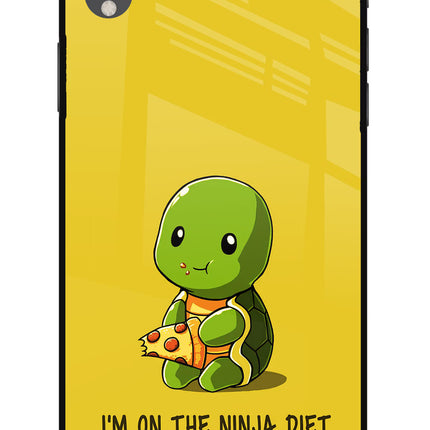 I'm on Ninja Diet iPhone XR Glass Case Back Cover by Casekaro