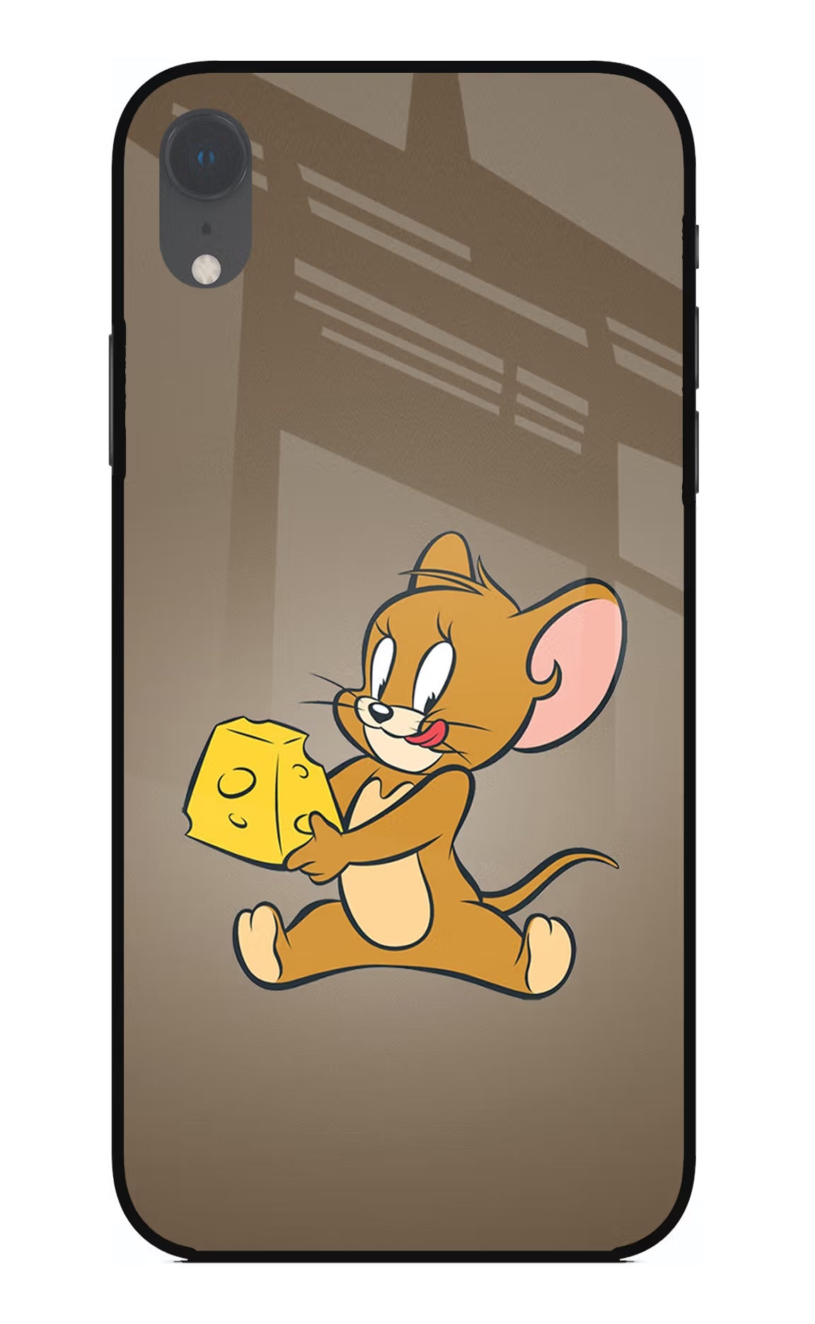 Jerry iPhone XR Glass Case Back Cover by Casekaro