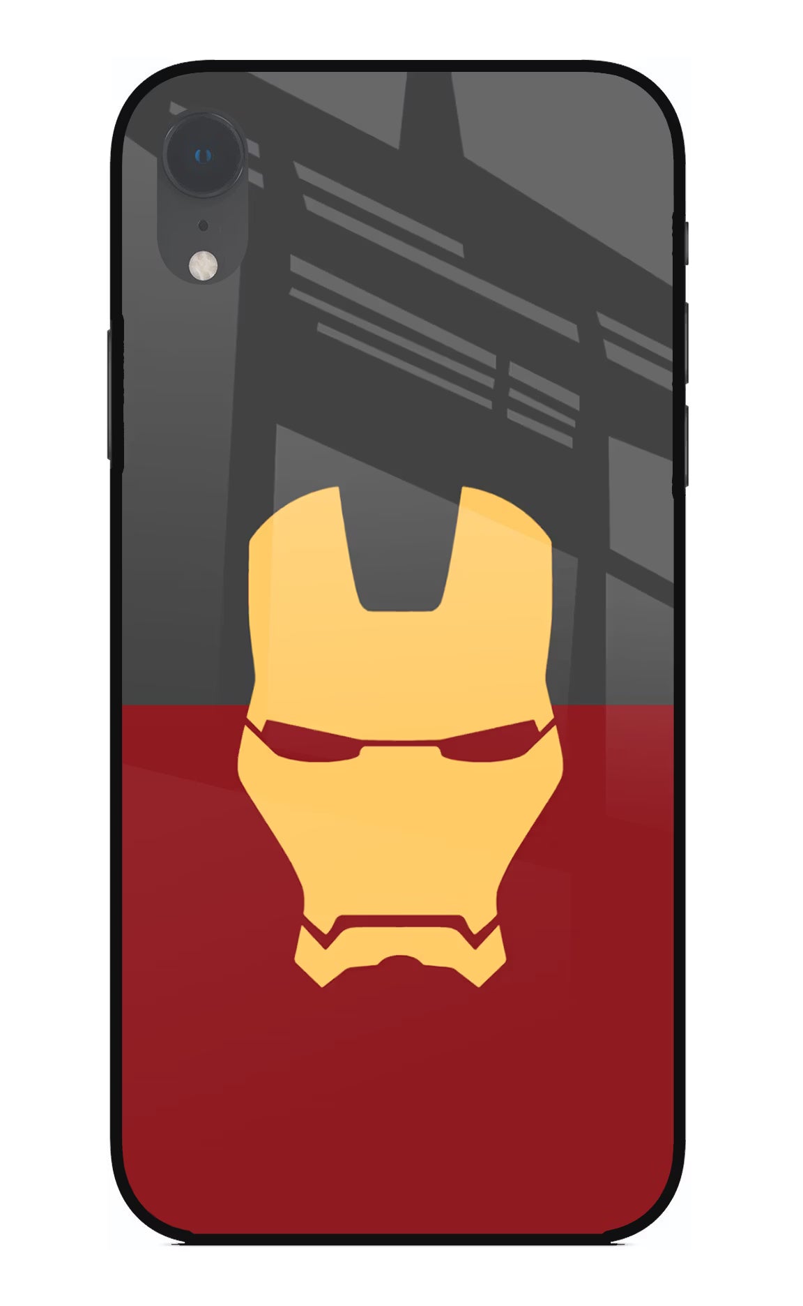 Ironman iPhone XR Glass Case Back Cover by Casekaro