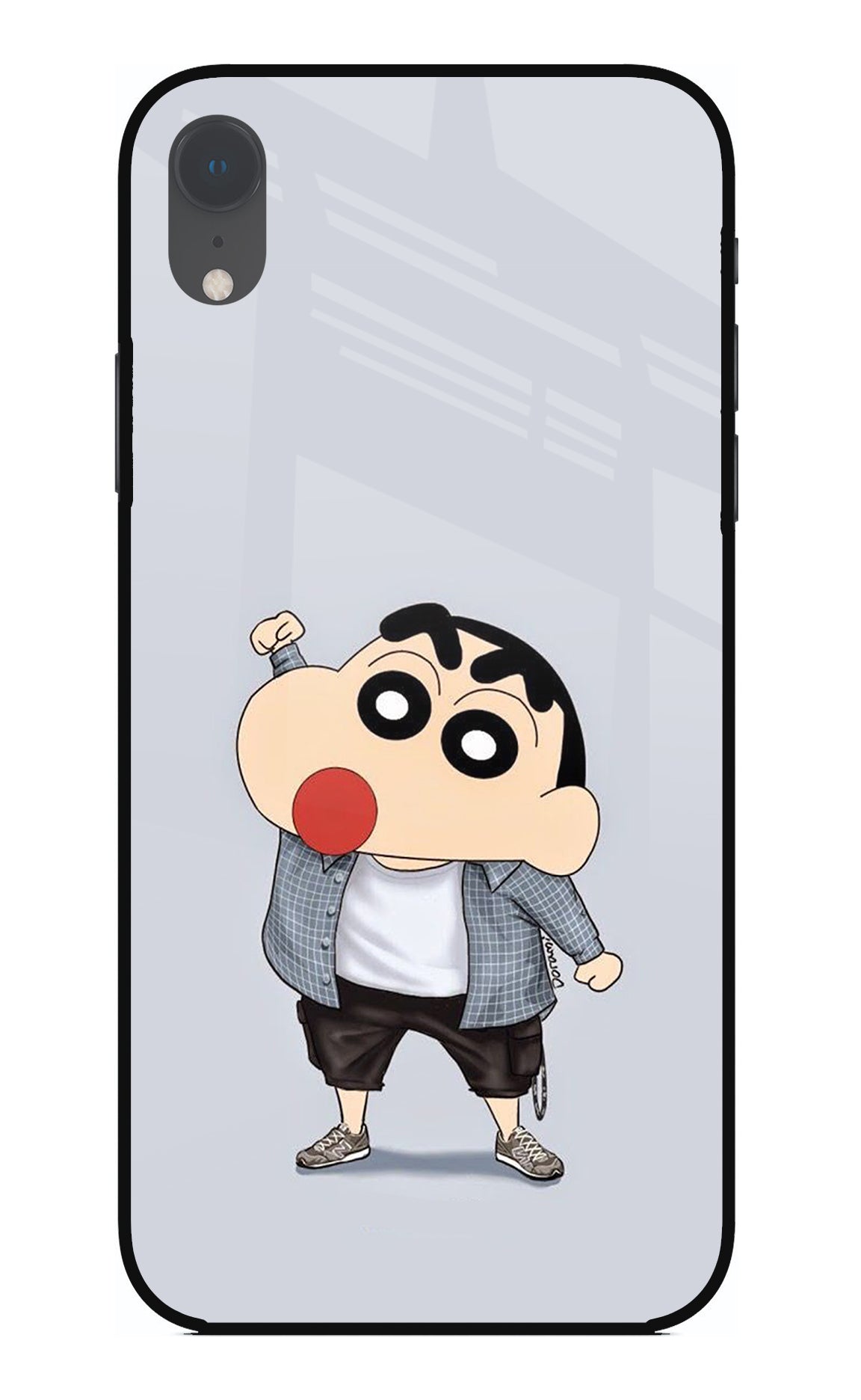 Shinchan iPhone XR Glass Case