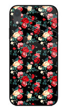 Rose Pattern iPhone XR Glass Case