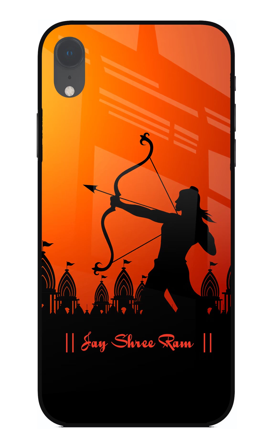 Lord Ram - 4 iPhone XR Glass Case Back Cover by Casekaro
