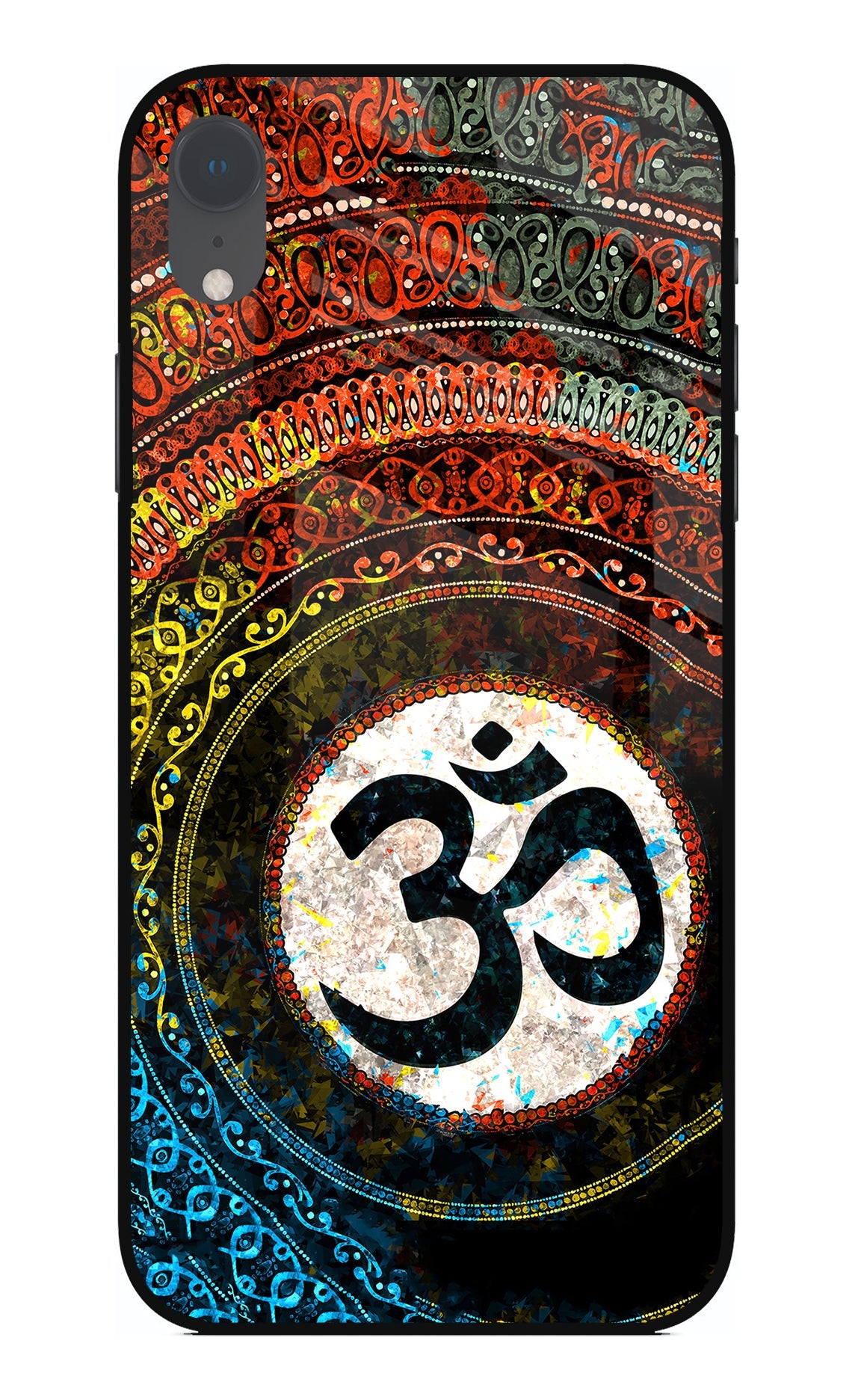 Om Cultural iPhone XR Glass Case