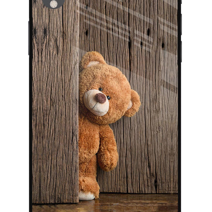 Teddy Wooden iPhone XR Glass Case