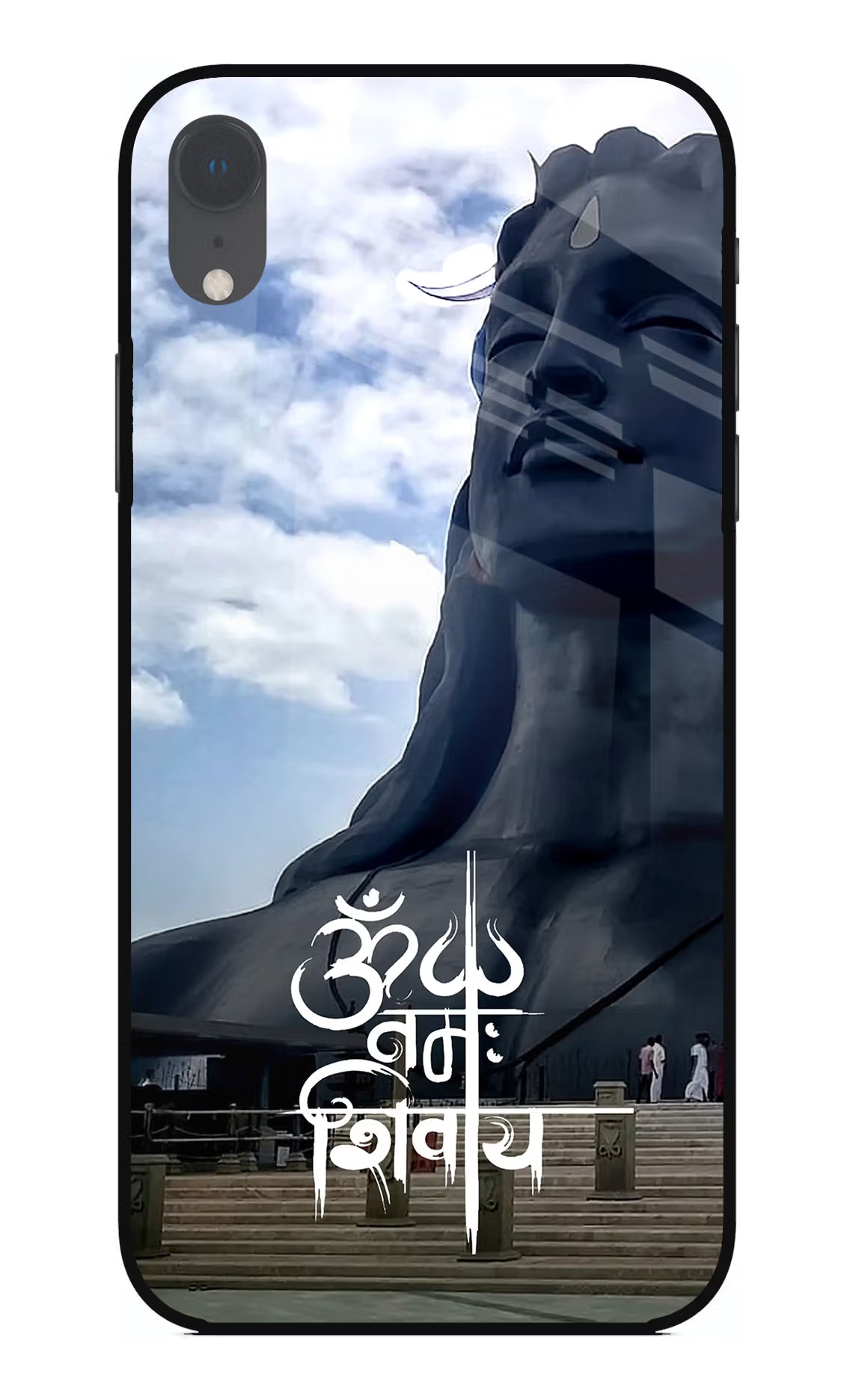 Om Namah Shivay iPhone XR Glass Case Back Cover by Casekaro