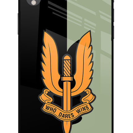 Balidan Logo iPhone XR Glass Case Back Cover by Casekaro