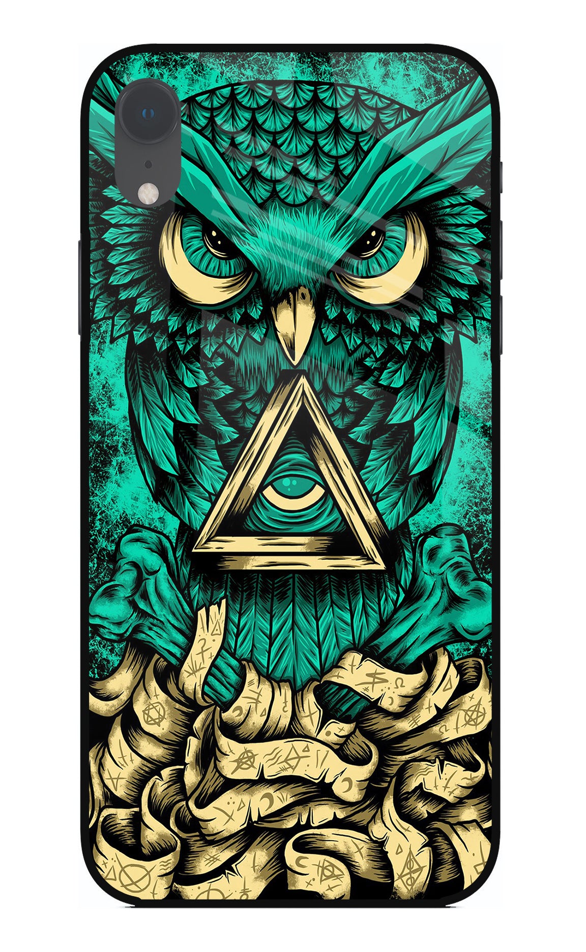 Green Owl iPhone XR Back Cover