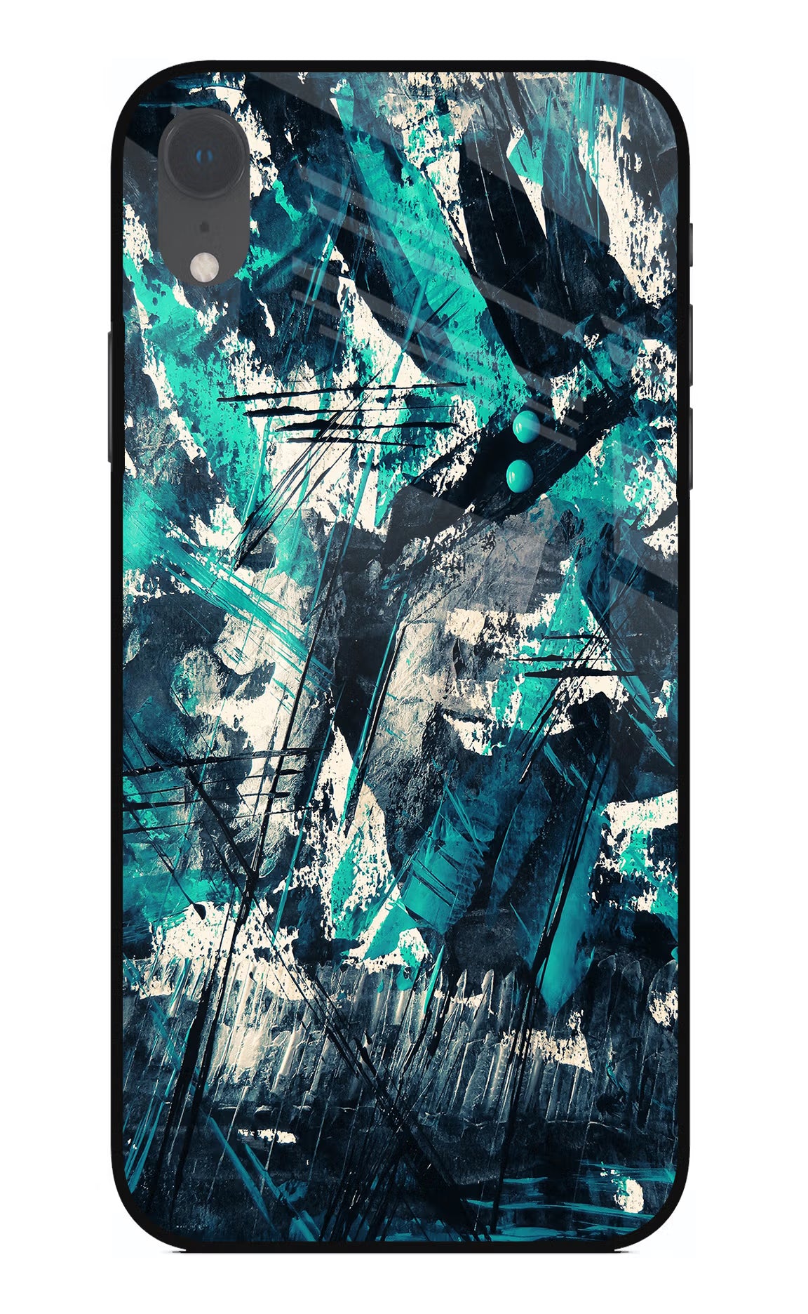 Artwork iPhone XR Glass Case Back Cover by Casekaro