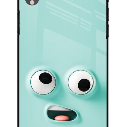 Funny Cartoon iPhone XR Glass Case Back Cover by Casekaro