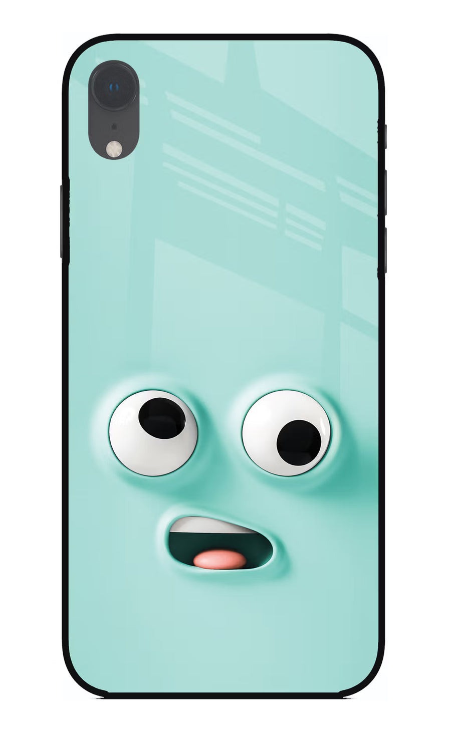 Funny Cartoon iPhone XR Back Cover, Glass case