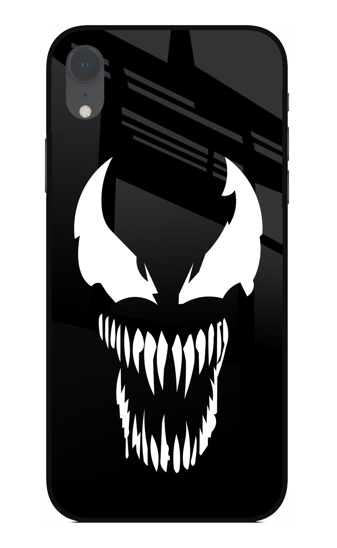 Venom iPhone XR Glass Case Back Cover by Casekaro