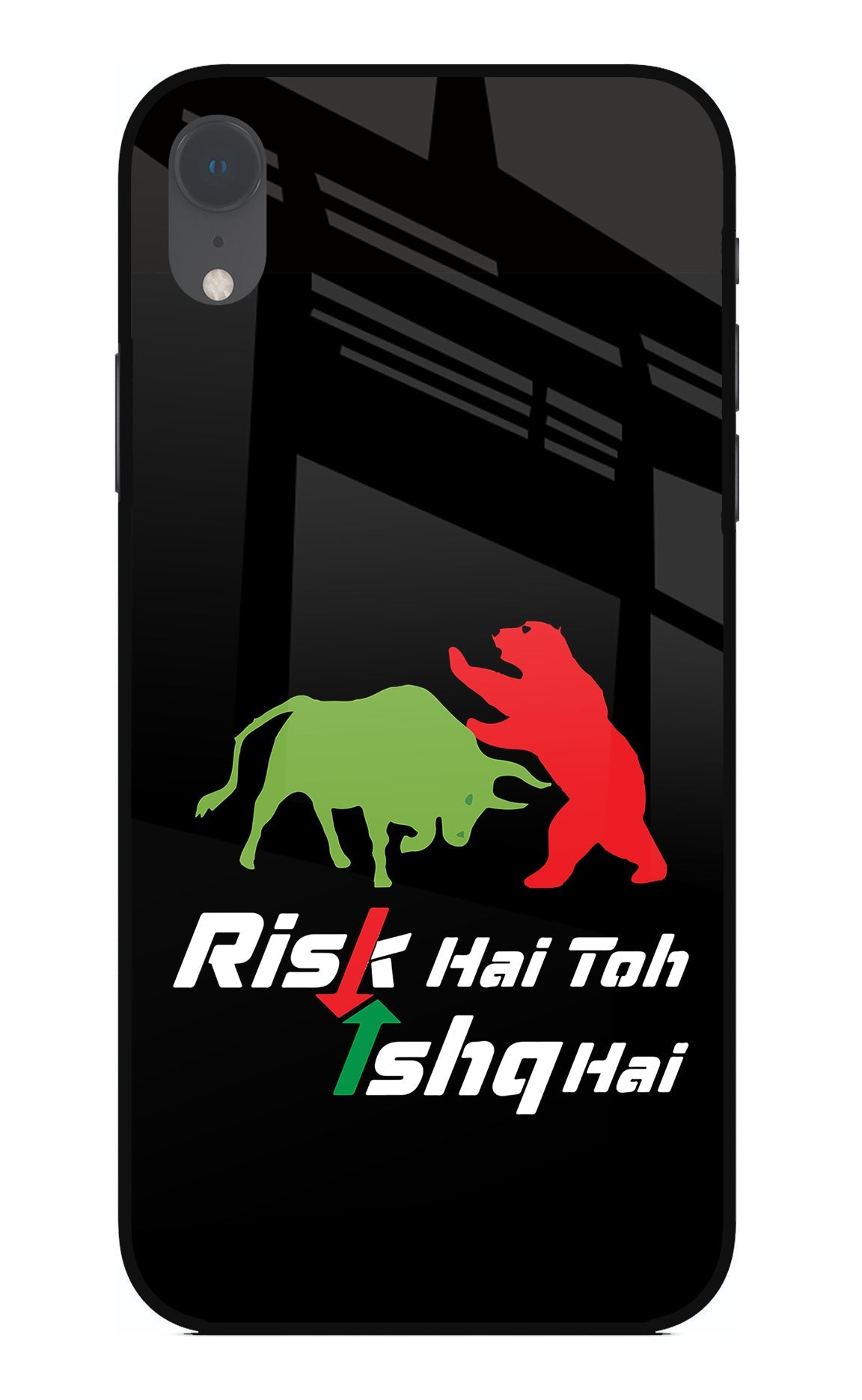 Risk Hai Toh Ishq Hai iPhone XR Glass Case