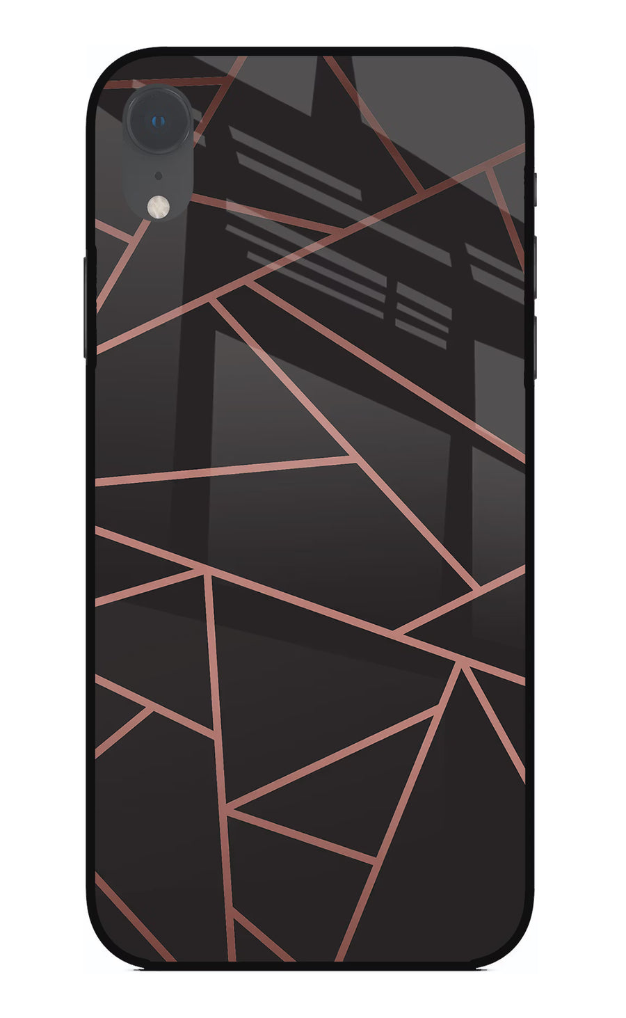 Geometric Pattern iPhone XR Back Cover, Glass case