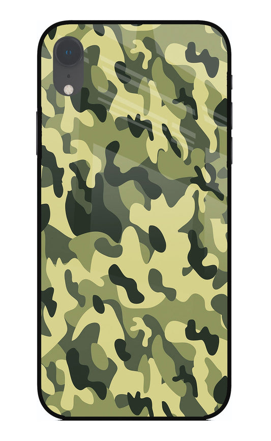 Camouflage iPhone XR Glass Case