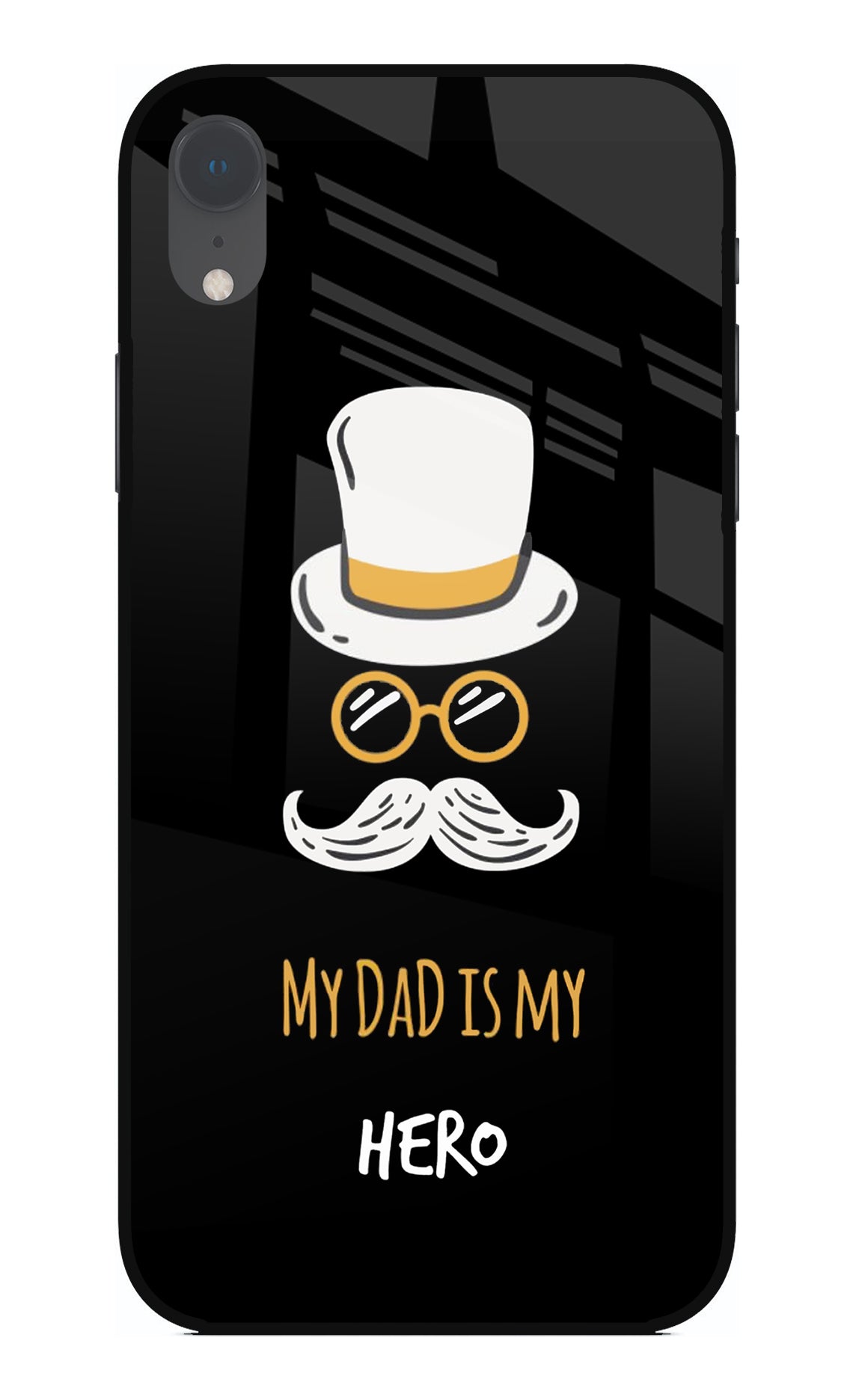 My Dad Is My Hero iPhone XR Glass Case