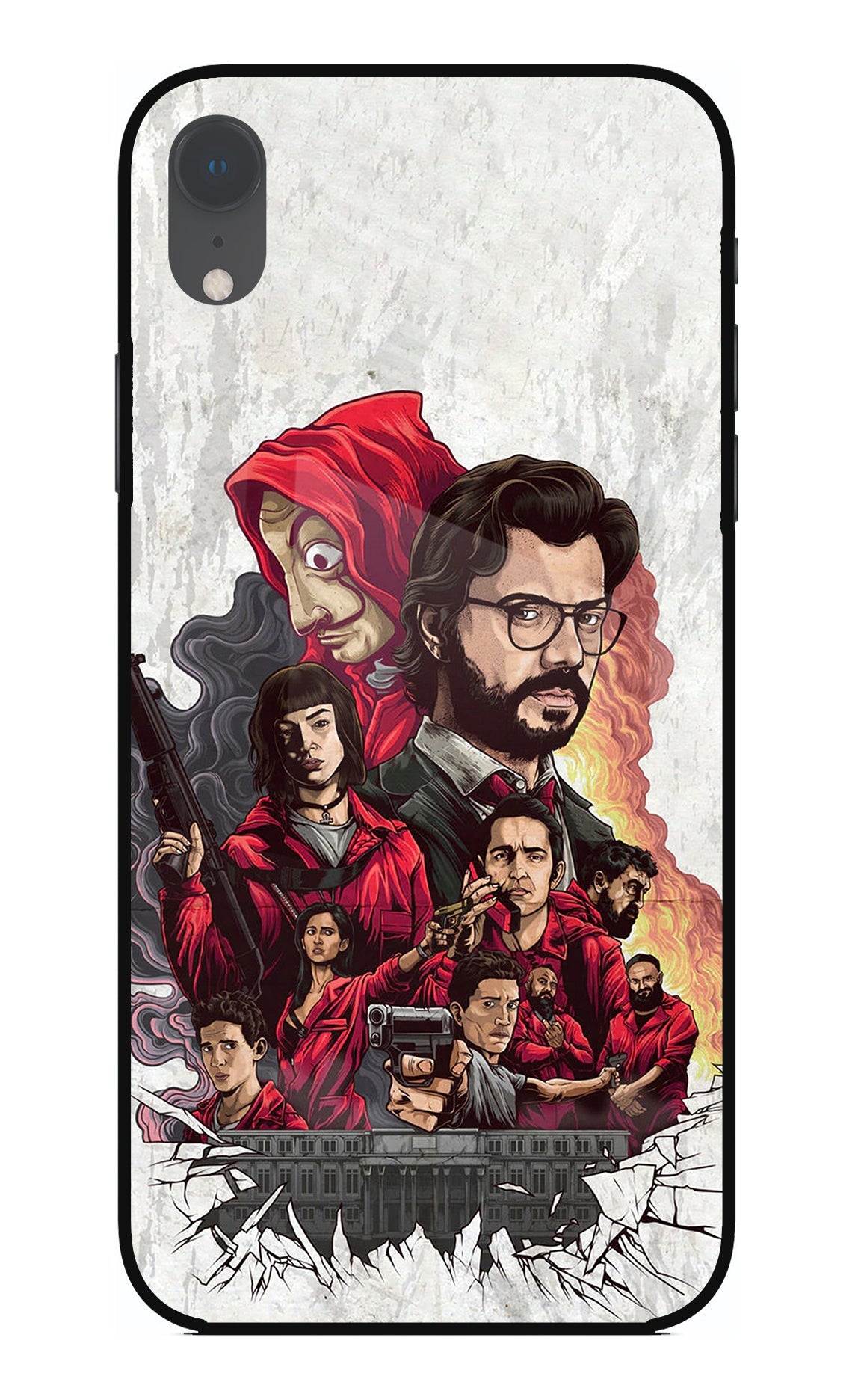 Money Heist Artwork iPhone XR Back Cover