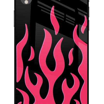Fire Flames iPhone XR Glass Case