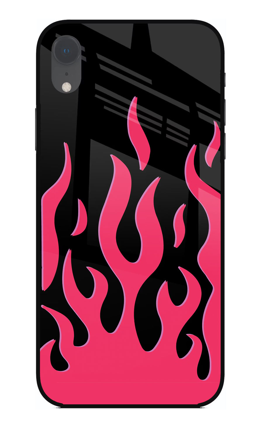 Fire Flames iPhone XR Back Cover, Glass case