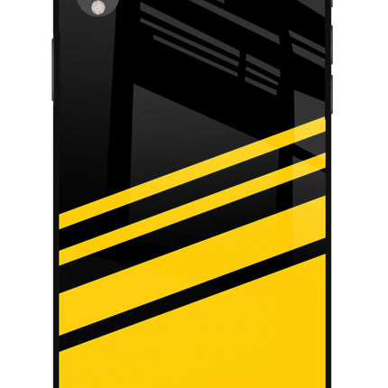 Yellow Shades iPhone XR Glass Case Back Cover by Casekaro