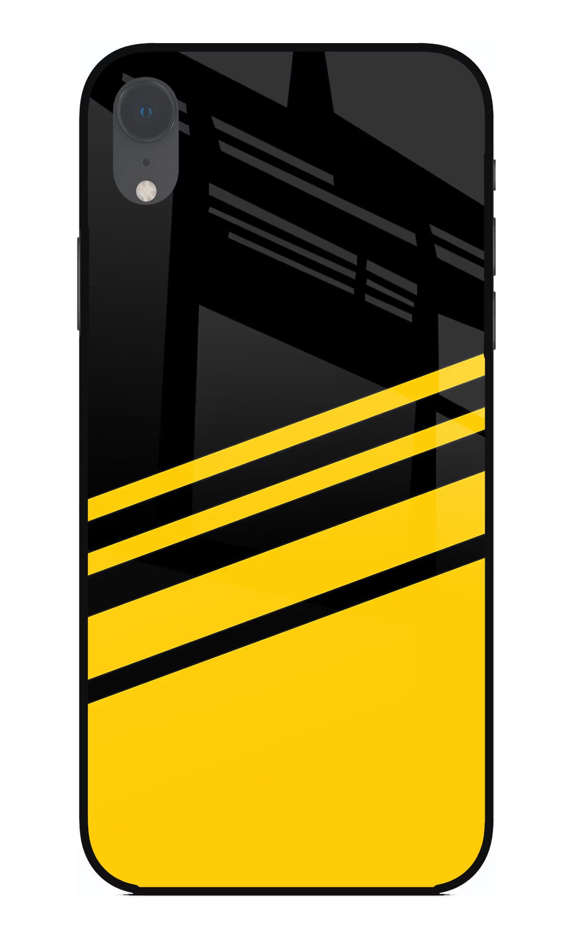 Yellow Shades iPhone XR Glass Case Back Cover by Casekaro