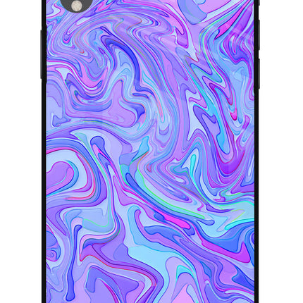 Glitter iPhone XR Glass Case Back Cover by Casekaro