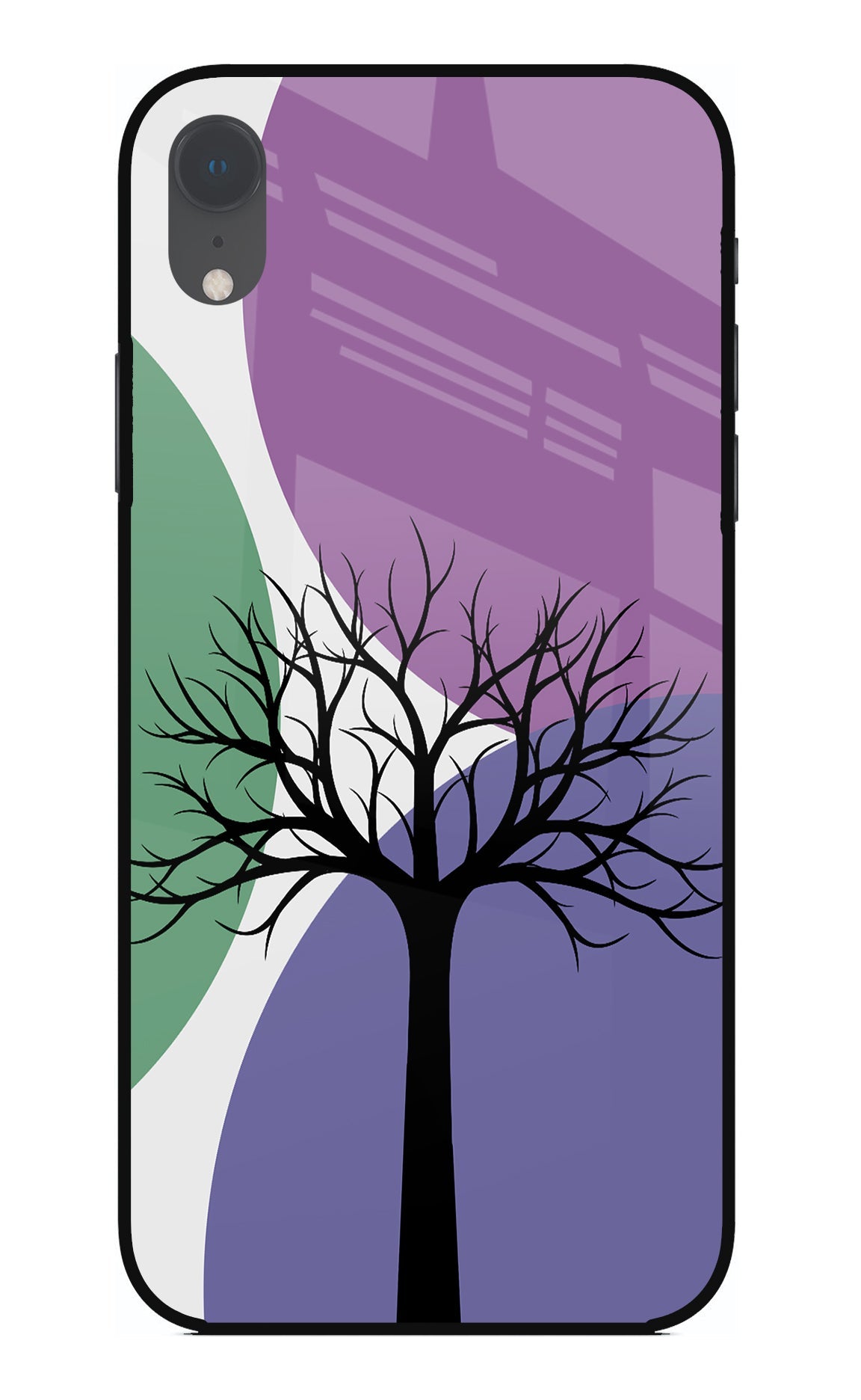 Tree Art iPhone XR Glass Case