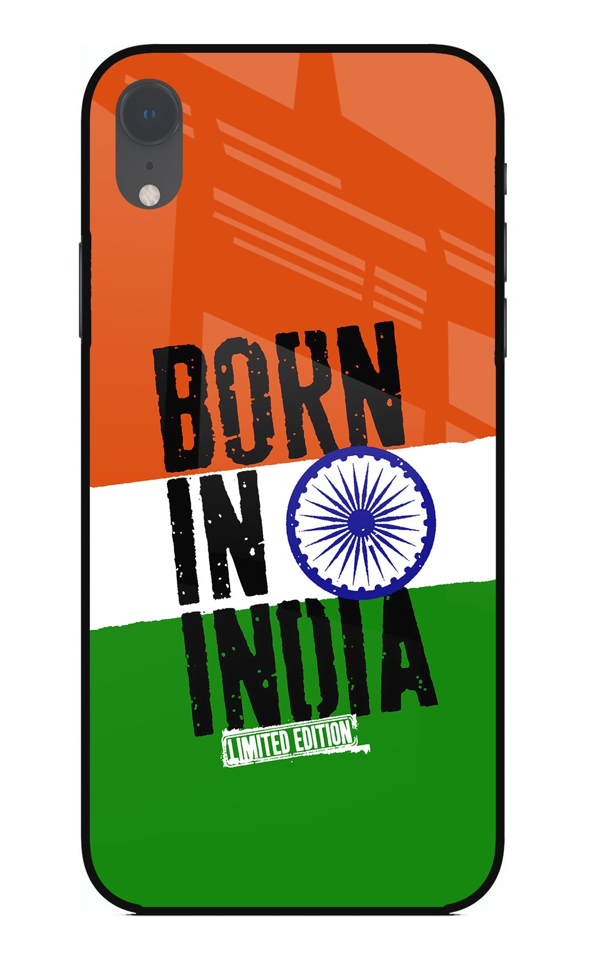 Born in India iPhone XR Glass Case