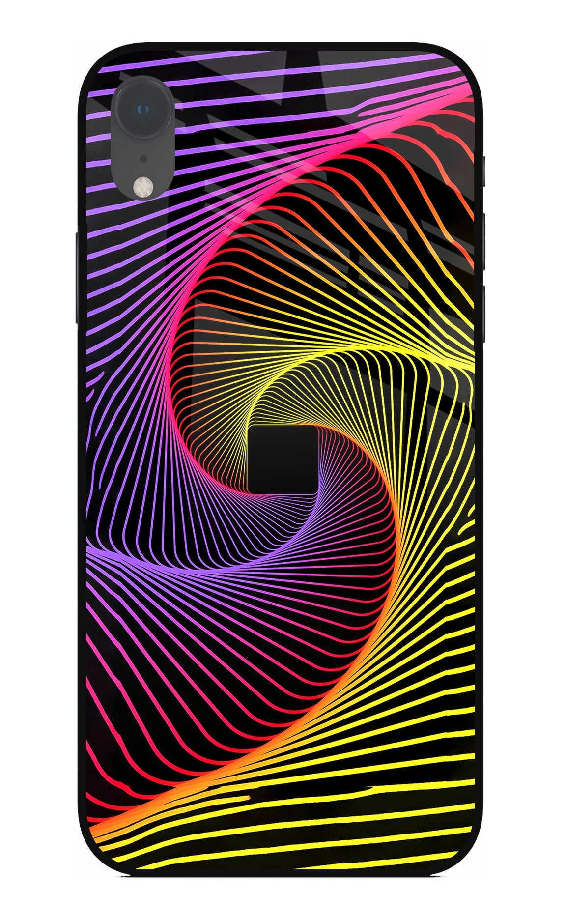 Colorful Strings iPhone XR Glass Case