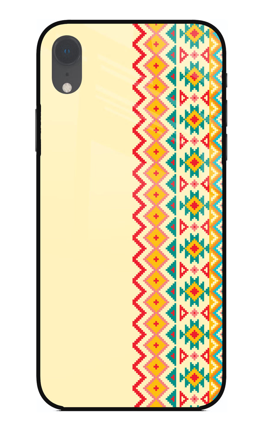 Ethnic Seamless iPhone XR Back Cover, Glass case