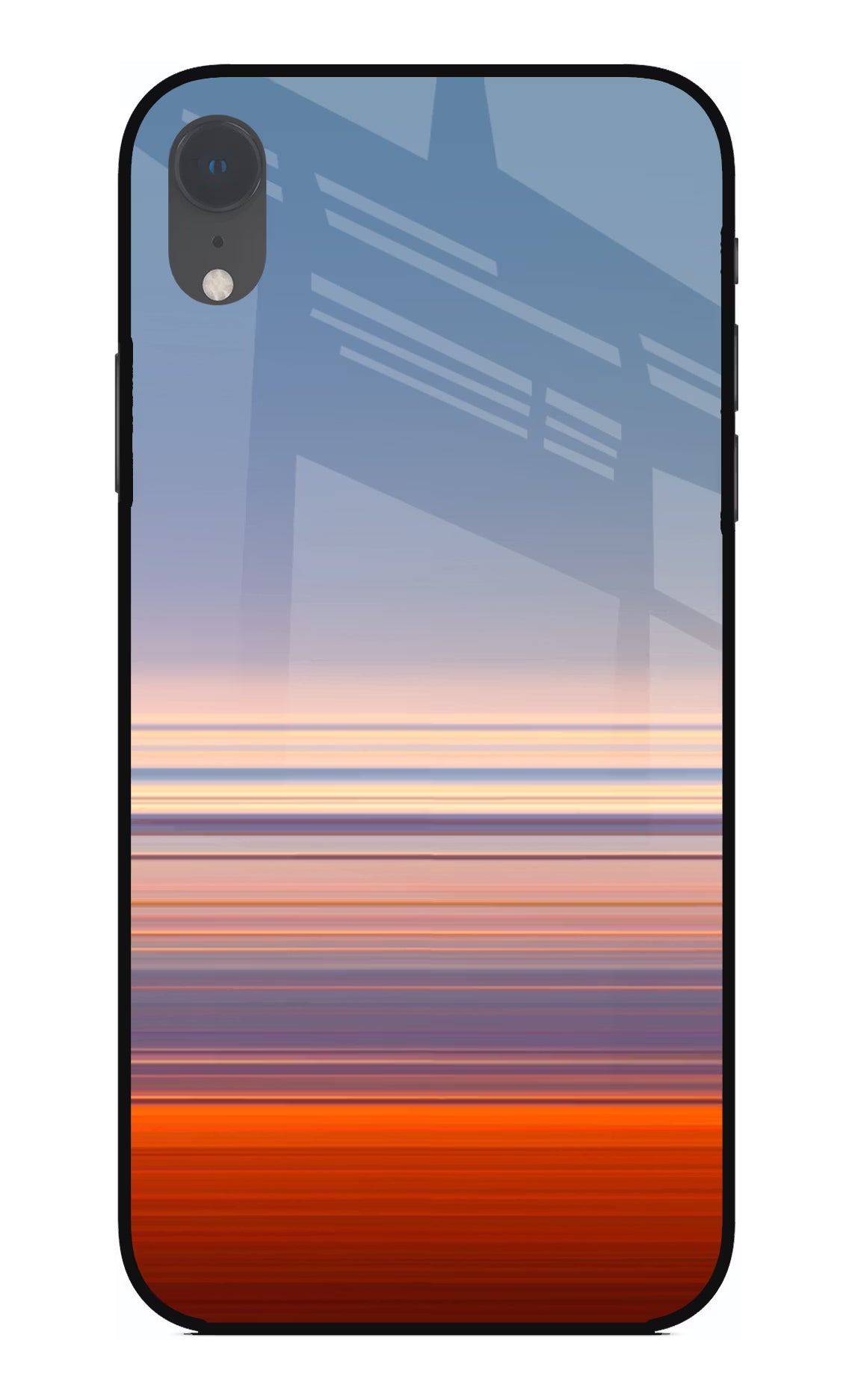 Morning Colors iPhone XR Glass Case Back Cover by Casekaro