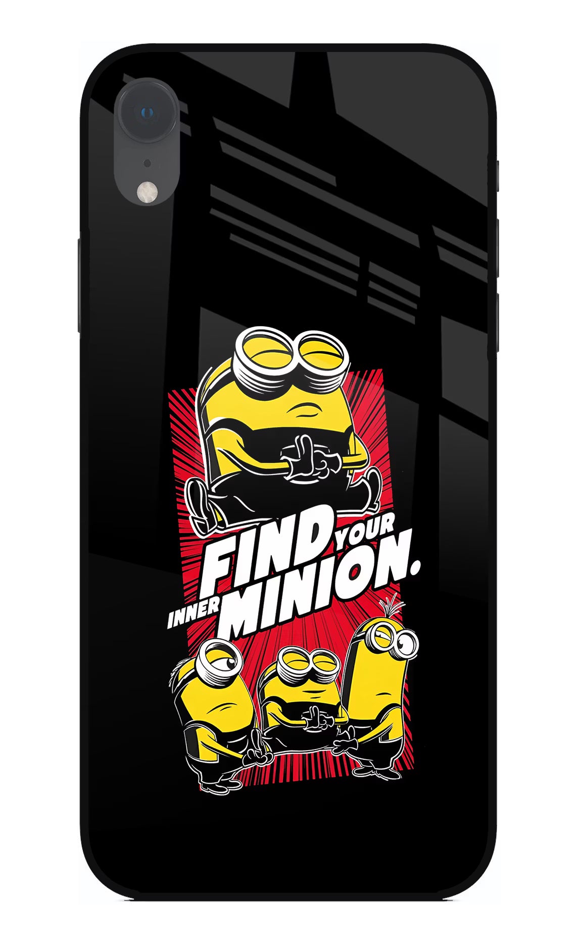 Find your inner Minion iPhone XR Glass Case