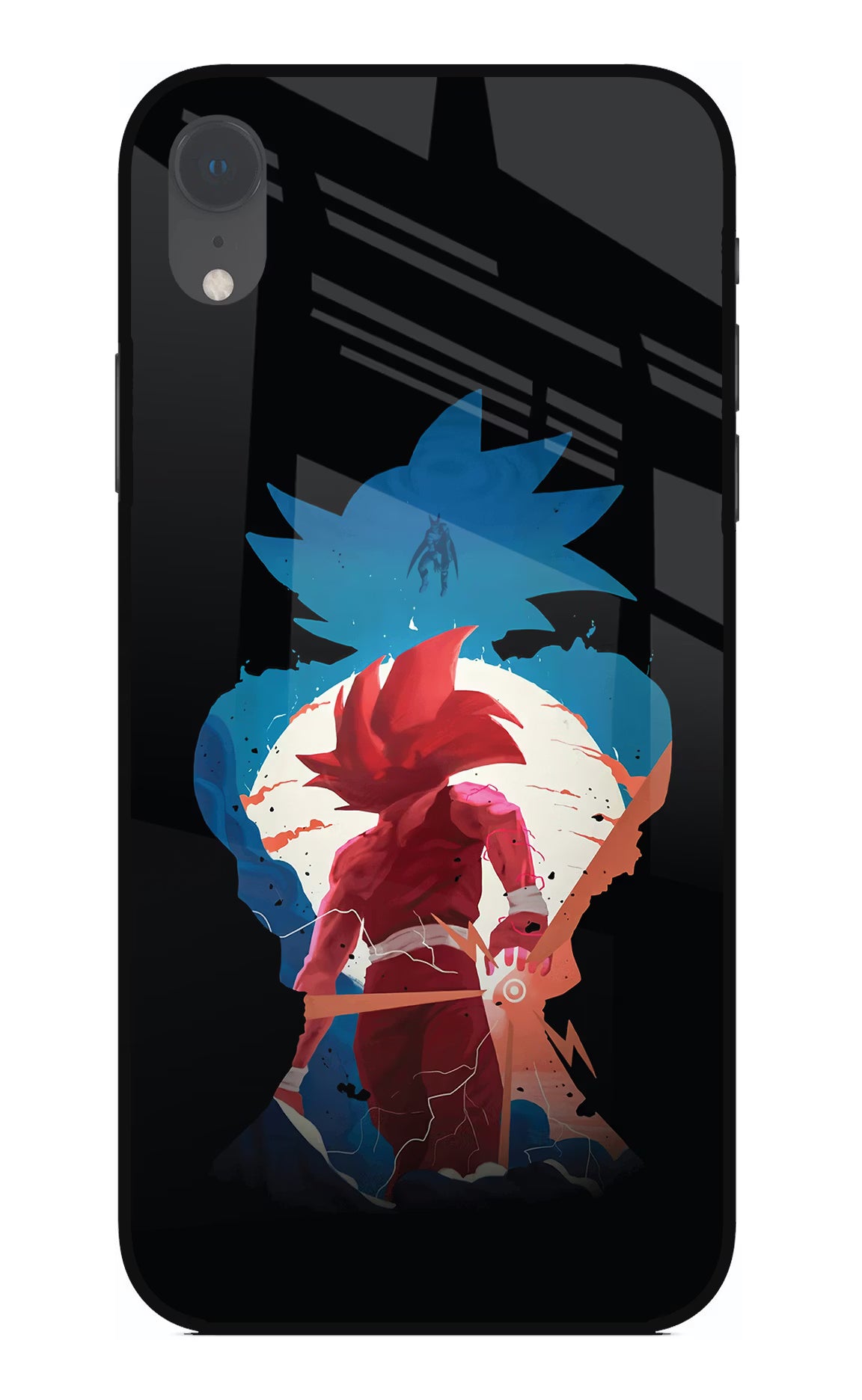 Goku iPhone XR Glass Case Back Cover by Casekaro