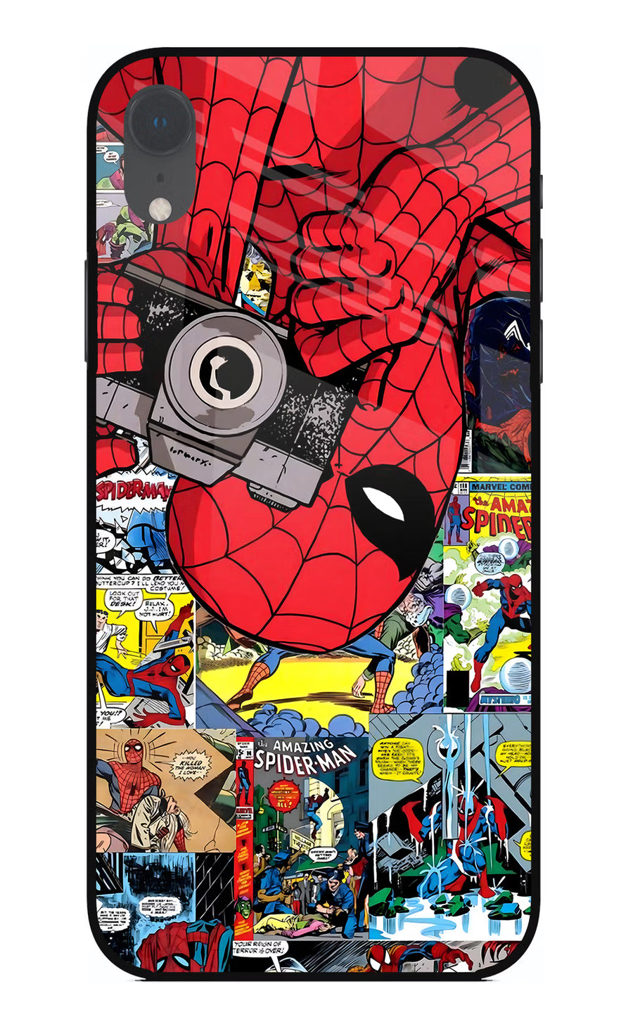 Spider Man iPhone XR Back Cover, Glass case