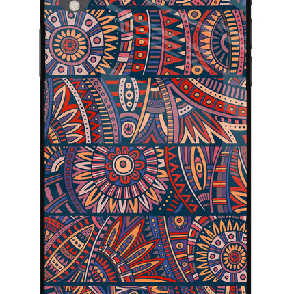 African Culture Design iPhone XR Glass Case Back Cover by Casekaro