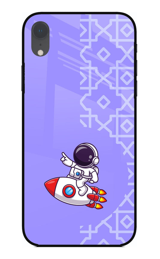 Cute Astronaut iPhone XR Glass Case