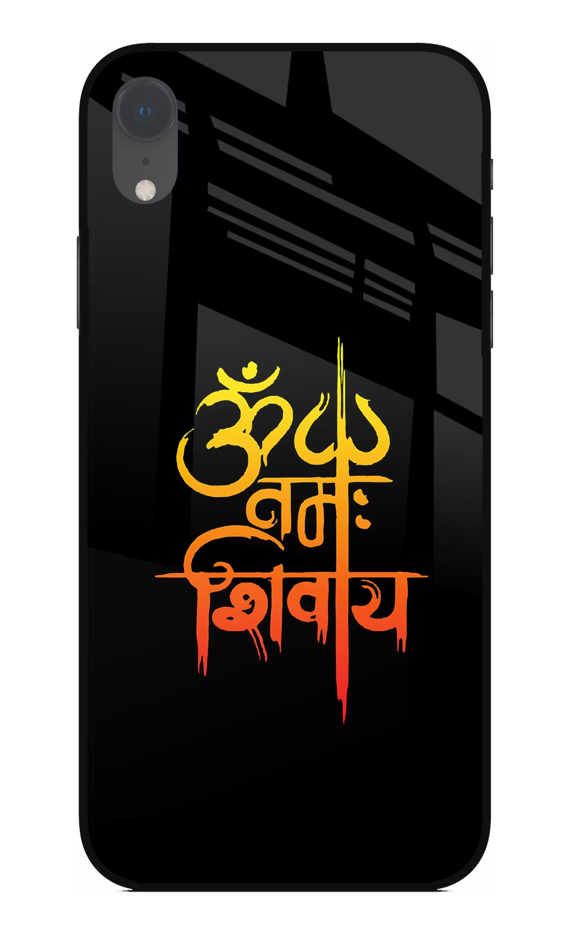 Om Namah Shivay iPhone XR Glass Case Back Cover by Casekaro