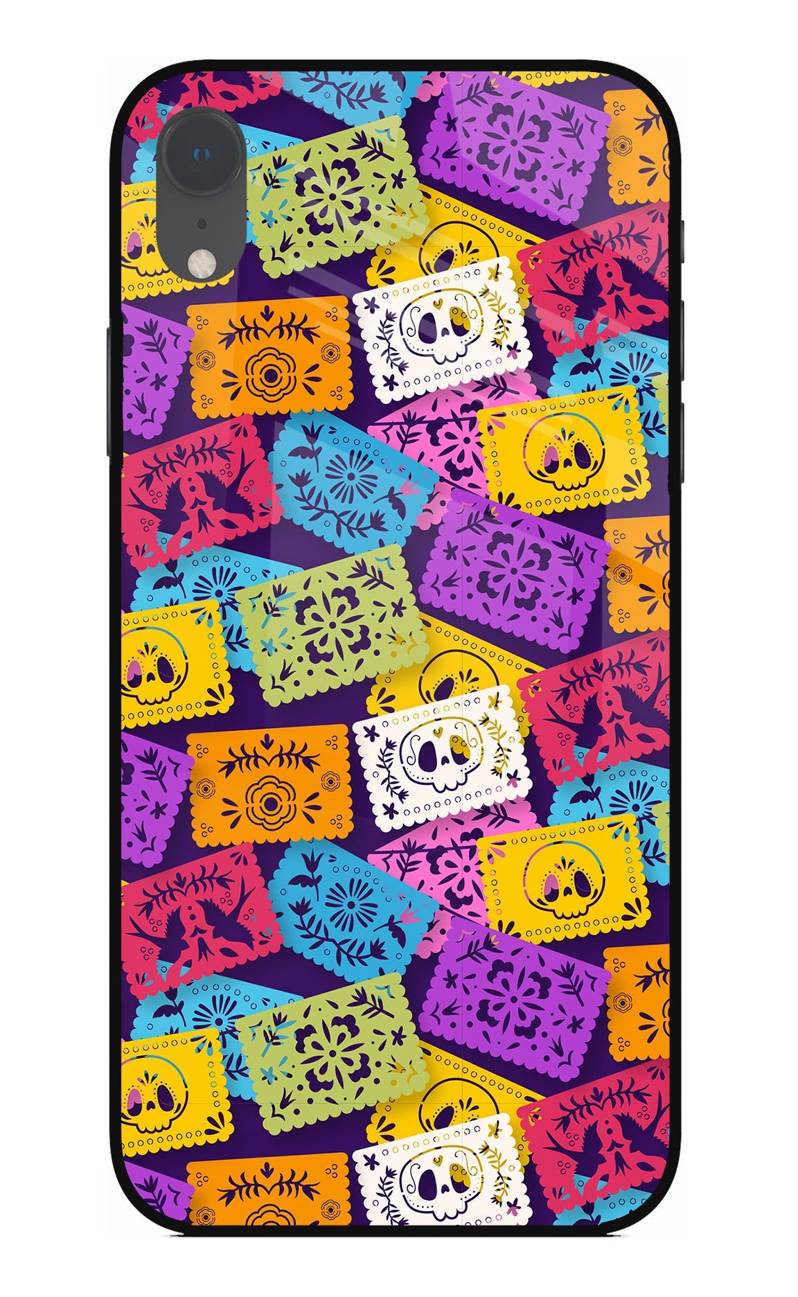 Mexican Pattern iPhone XR Glass Case