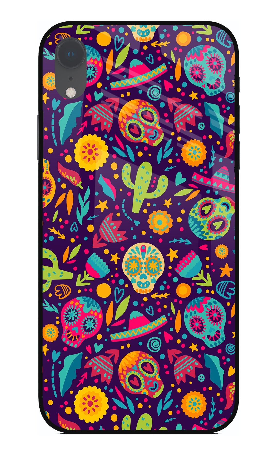 Mexican Design iPhone XR Glass Case