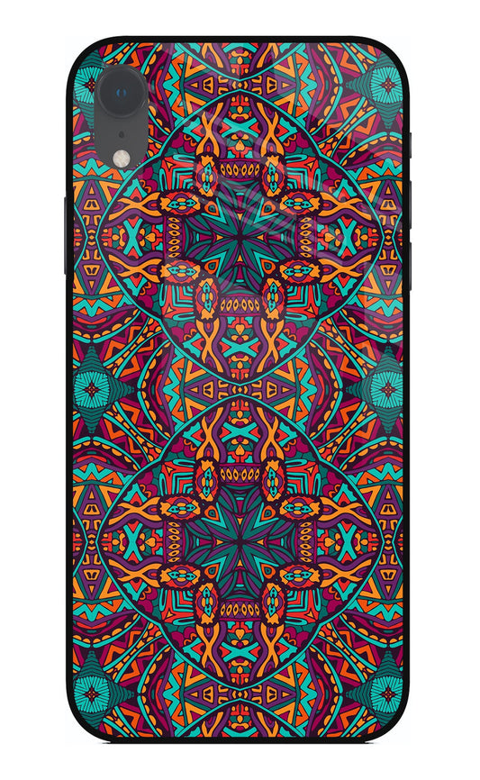 Colour Mandala iPhone XR Glass Case