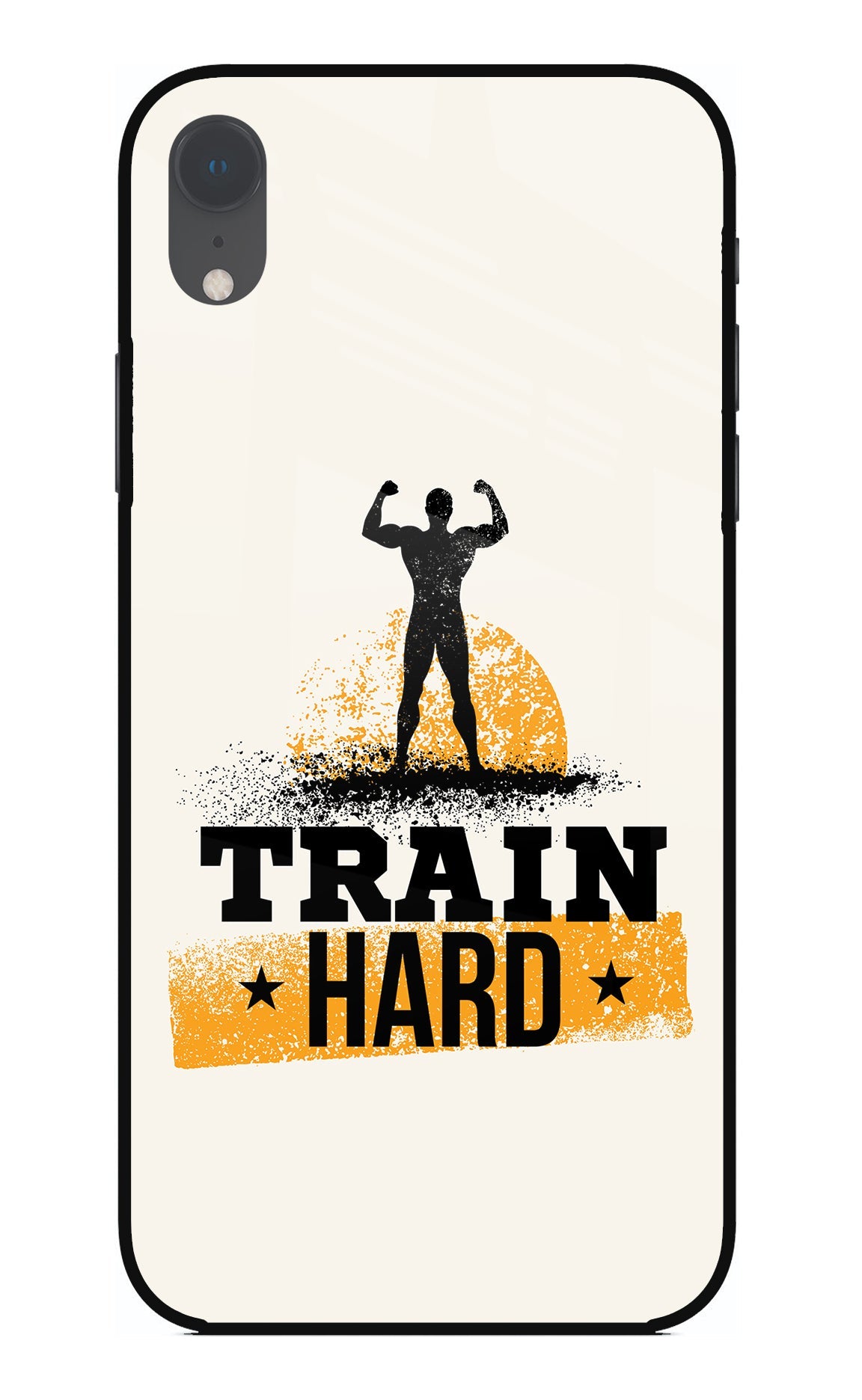 Train Hard iPhone XR Glass Case