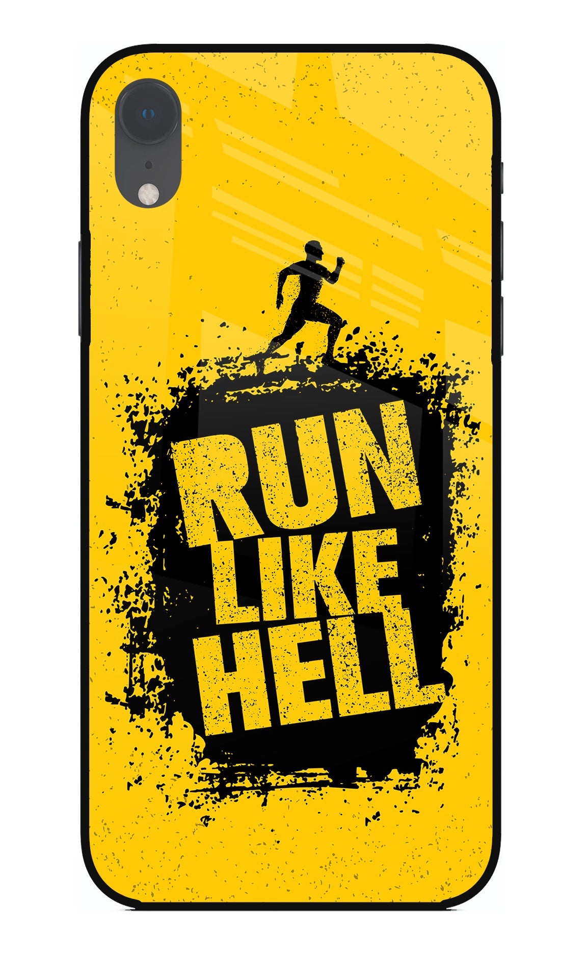 Run Like Hell iPhone XR Glass Case