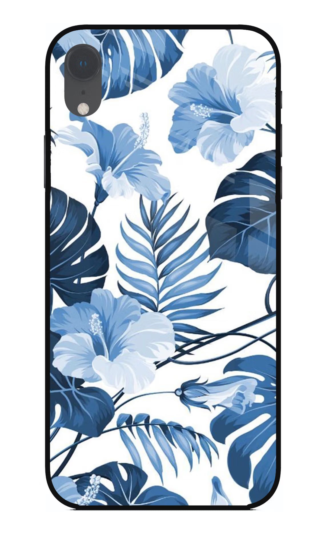 Fabric Art iPhone XR Glass Case Back Cover by Casekaro