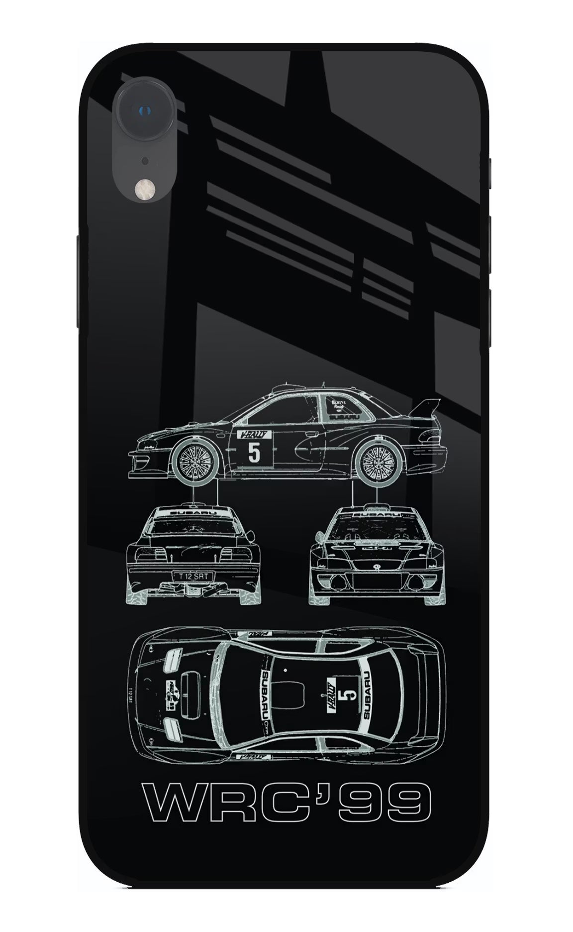 WRC'99 iPhone XR Glass Case Back Cover by Casekaro
