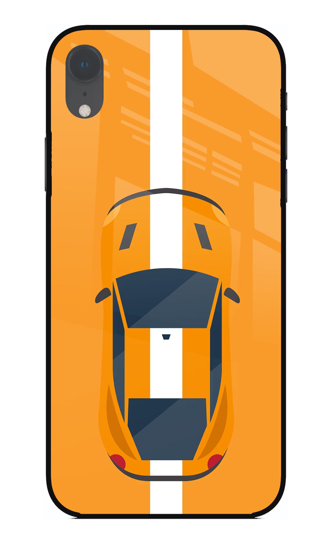 Highway Pursuit iPhone XR Glass Case Back Cover by Casekaro