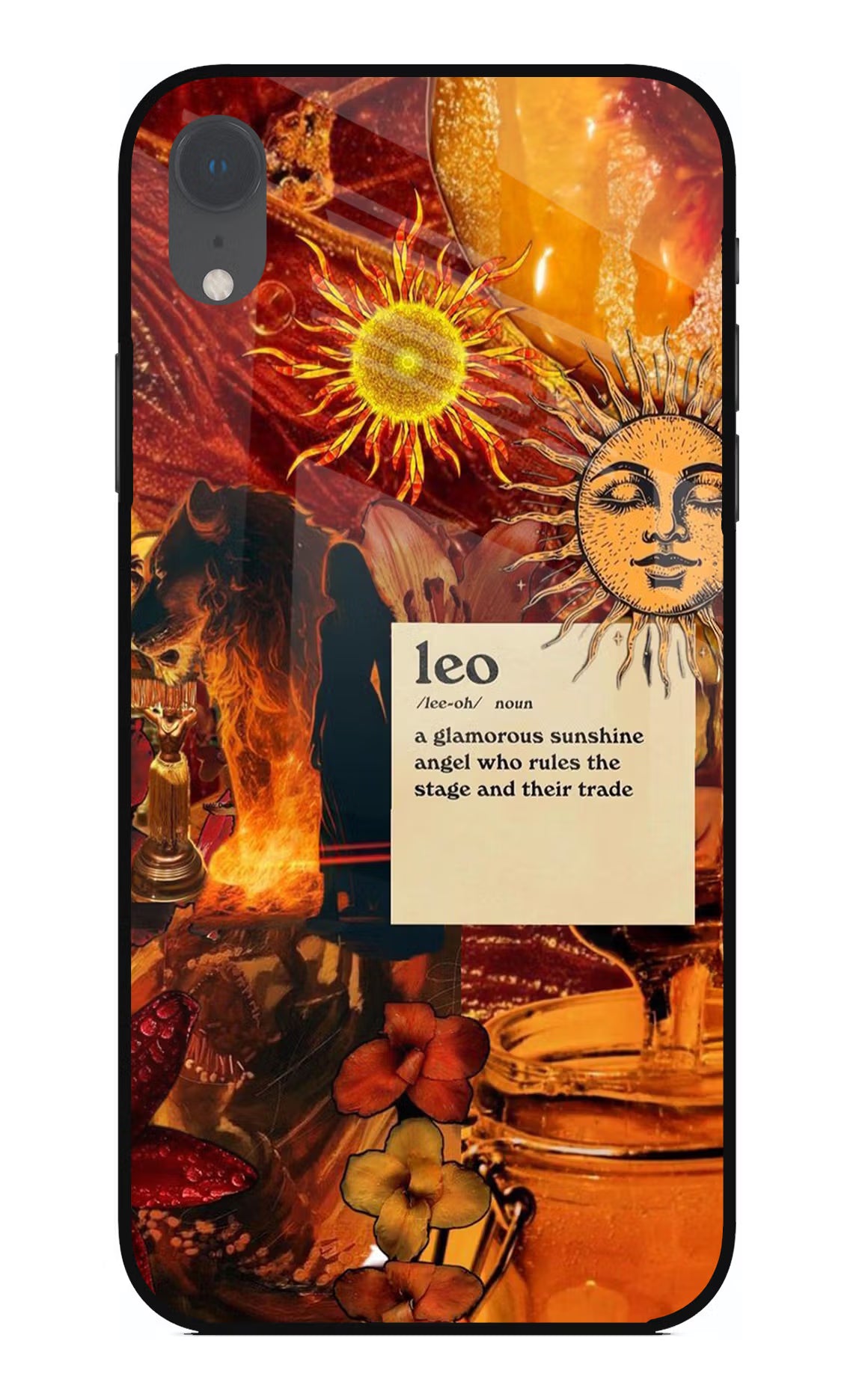 Leo Zodiac iPhone XR Glass Case