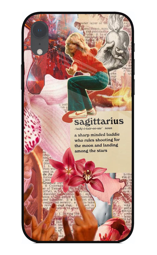 Sagittarius Zodiac iPhone XR Glass Case