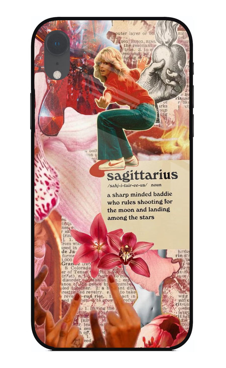 Sagittarius Zodiac iPhone XR Back Cover, Glass case