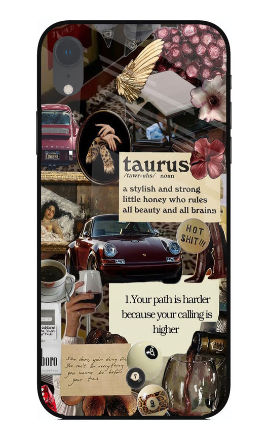 Taurus Zodiac iPhone XR Glass Case