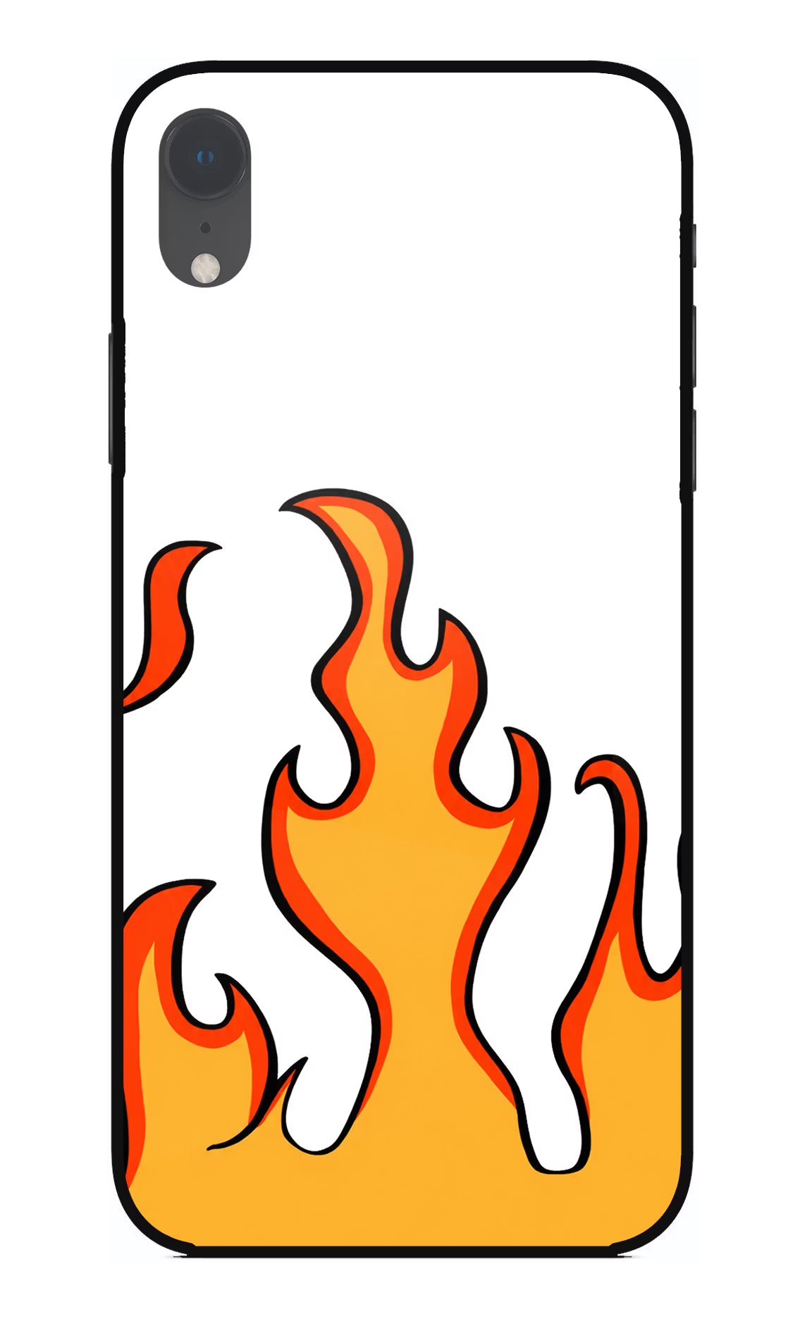 Fired Up – White iPhone XR Glass Case