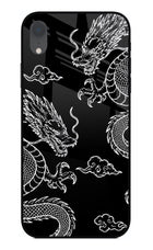 Twin Dragons iPhone XR Glass Case